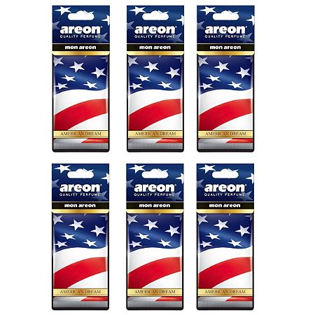 Kit 6 Unidades Aromatizante Mon Areon American Dream