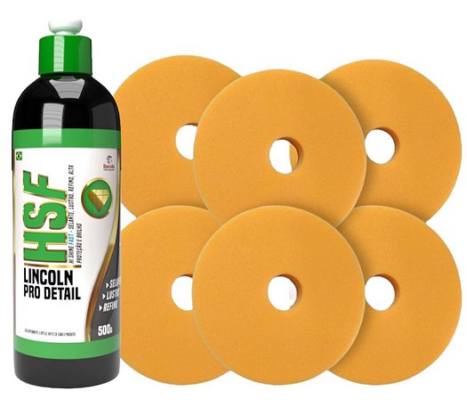 Kit Lincoln HSF + 6 Boina Espuma Laranja 5,5 pol.