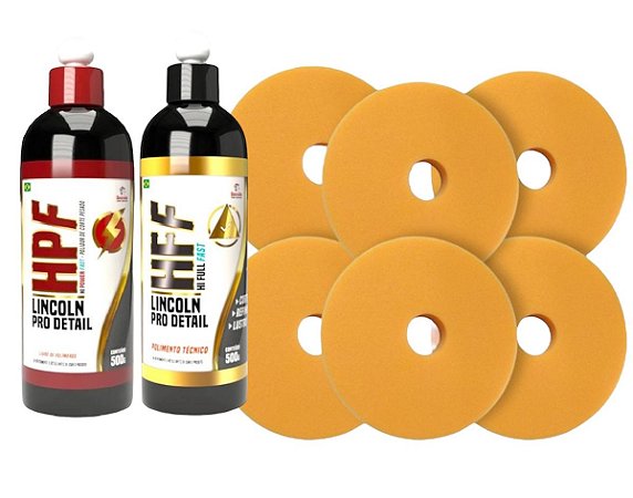 Kit Lincoln Hpf e Hff + 6 Boinas Flat Corte Leve 5,5 Pol.