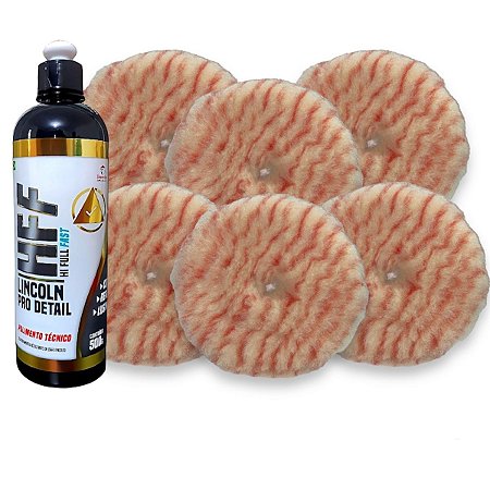Kit Lincoln HFF + 6 Boinas Lã Corte Pesado R/Orbital 5 pol.