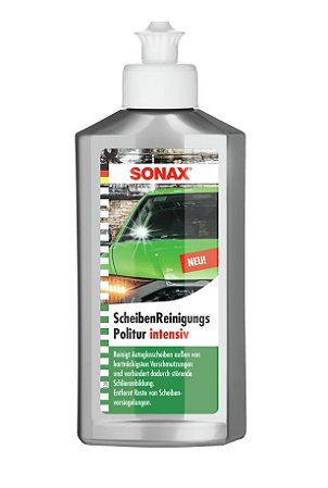 Sonax Glass Polish Intensive Remove Manchas e Limpa Vidros
