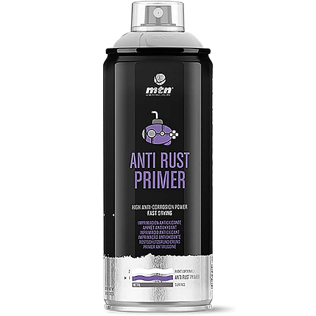 Tinta Spray Primer Anti Ferrugem Cinza 400ml PRO MTN