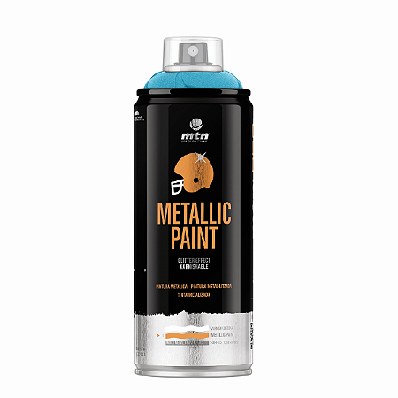 Tinta Spray Efeito Metálico Azul 400ml PRO MTN