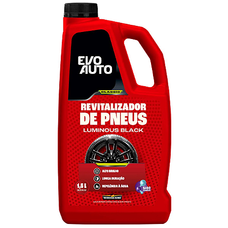 Revitalizador De Pneus Luminous Black 1,5L Evo Auto