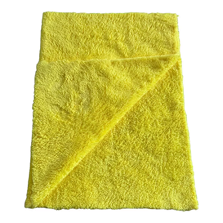 Pano de Microfibra Super Soft Amarelo 450gsm 40X60cm Auto Crazy