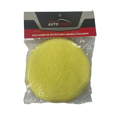 Aplicador de Microfibra Amarelo Redondo