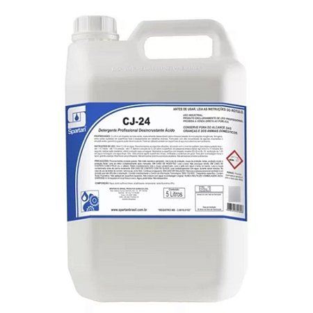 CJ 24 Desincrustante Ácido Limpa Pedras 5L Spartan