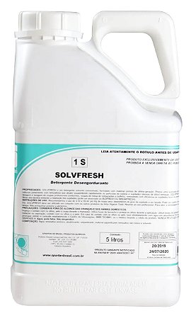 Solvfresh Detergente Desengordurante p/ Tecido 5l Spartan