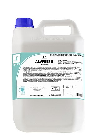 Alvfresh Alvejante p/ Tecidos Brancos e Coloridos 5L Spartan