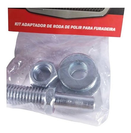 Kit Adaptador de Roda de Polir Para Politriz Auto Crazy