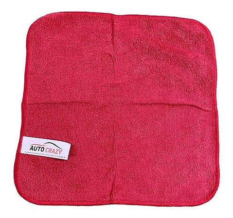 Pano Microfibra 210GSM Red 29X29CM Auto Crazy