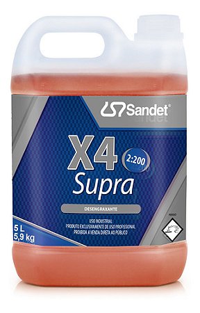 Desengraxante X4 Supra 5 Litros Sandet
