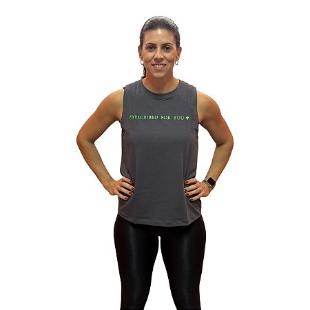 Regata fem. PFY Neon cinza