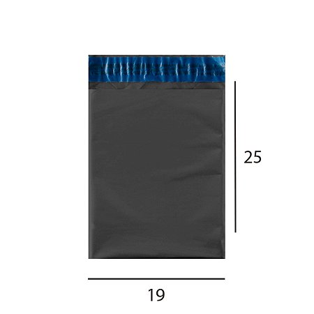 Envelope de Segurança Cinza Reciclado 19x25
