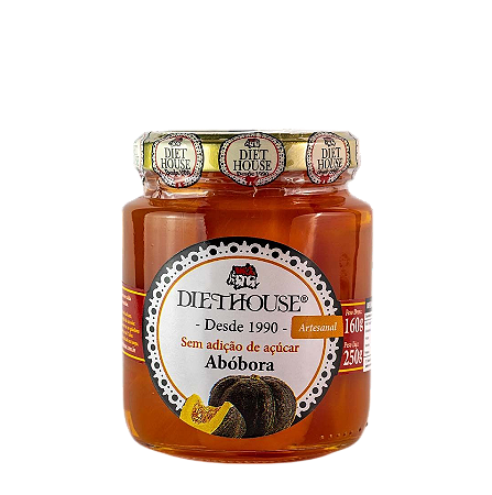 Doce de Abóbora em Calda Artesanal Zero Açúcar 250g