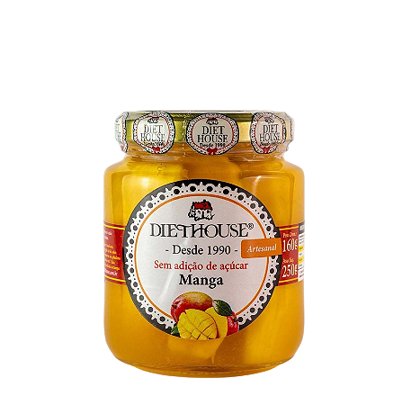 Doce de Manga em Calda Artesanal Zero Açúcar 250g