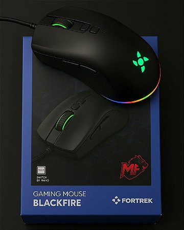 Mouse Gamer Fortrek BlackFire, RGB, 7200DPI, 6 Botões, USB 2.0 - 75683