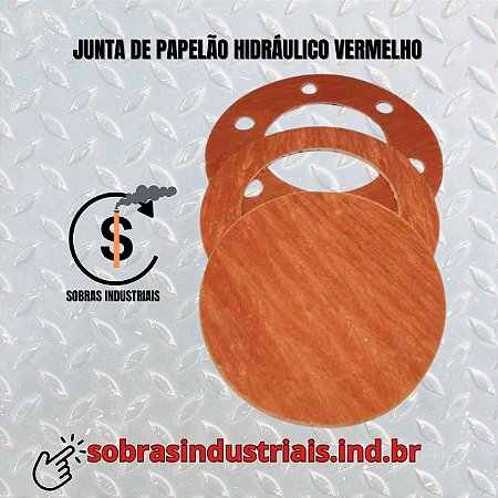 Sobra Industrial de junta de Papelão Hidráulico Vermelho