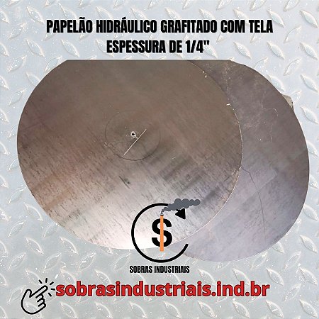 Sobra Industrial de junta de Papelão Hidráulico grafitado com tela Vermelho