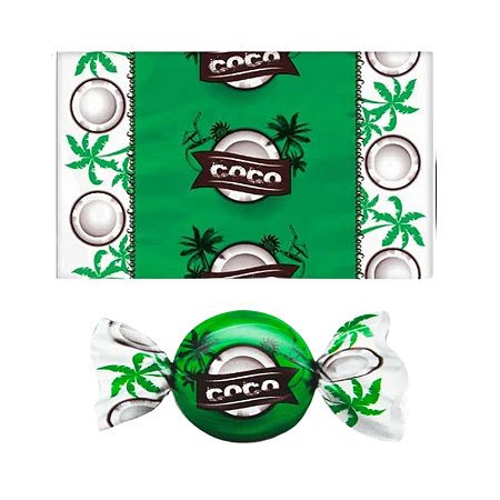 Embalagem Para Trufas e Bombons Sabor Coco - 15x16cm Com 100 Unidades LuckFest