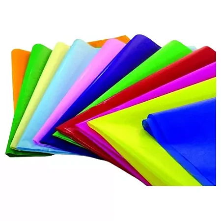 Folha Papel Seda Colorido 50x70cm 10 Unidades