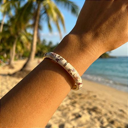 AMEI DE PAIXÃO - Pulseira Florido Roxo