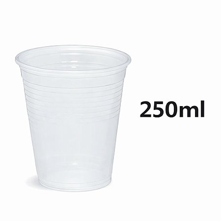 Copo Descartável Cristal 250ml