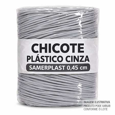 Chicote Plástico Cinza Samerplast 0,45 cm