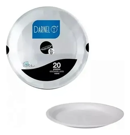 Prato Isopor EPS 23cm Darnel c/20