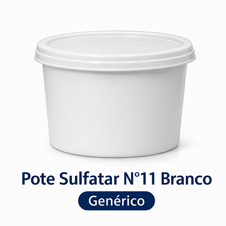 Pote Plástico Sulfatar Nº11 Branco Virgem