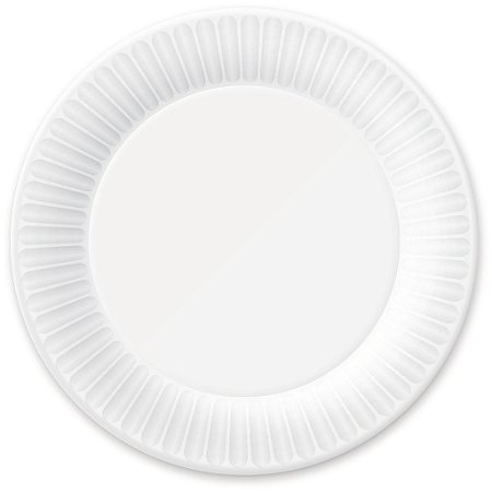 Prato Descartável Fundo Branco Forfest