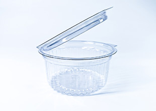 Embalagem Plástica Redonda Tampa Articulada