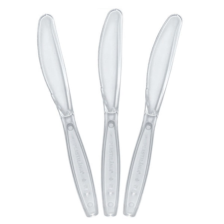 Faca Descartável Master Cristal Golden