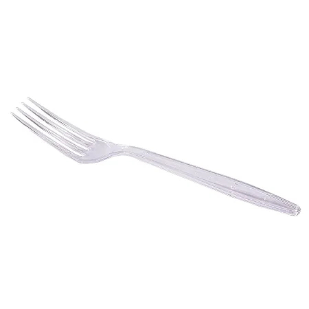 Garfo descartável Master cristal/branco C/50unidades