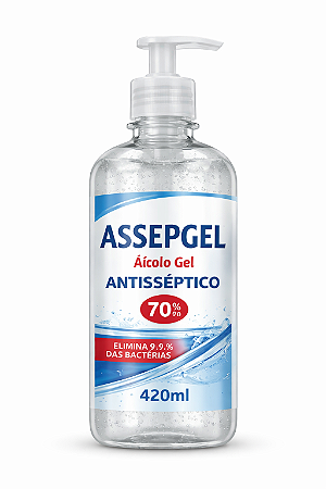 Álcool Gel Antisséptico 70% Assepgel 420ml
