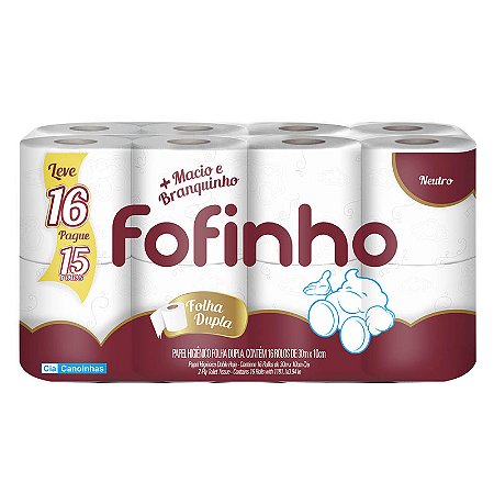Papel Higiênico Fofinho 16 rolos (pague 15)