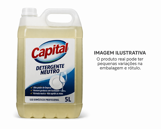 Detergente Neutro 5 Litros Capital