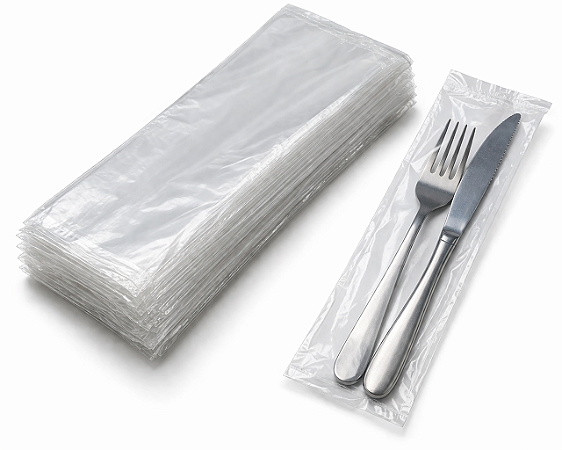 Saco Plastico Para Talher 6X24 C/1000