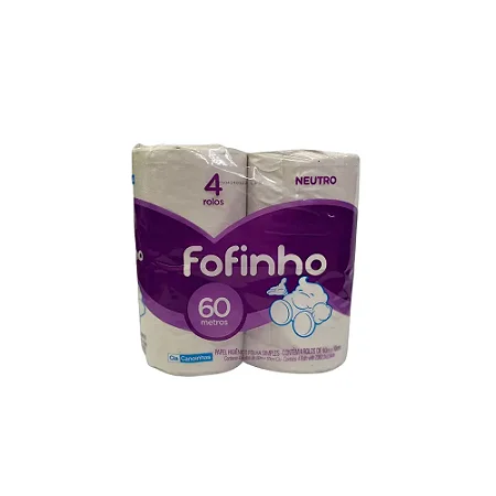 Papel Higiênico Fofinho 60m C/4 Rolos