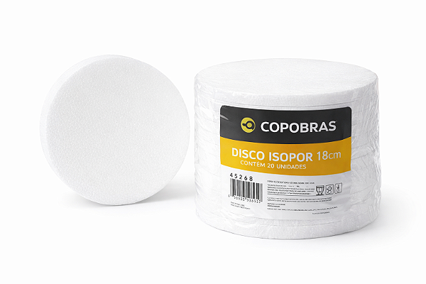 Disco De Isopor 18 cm Copobras