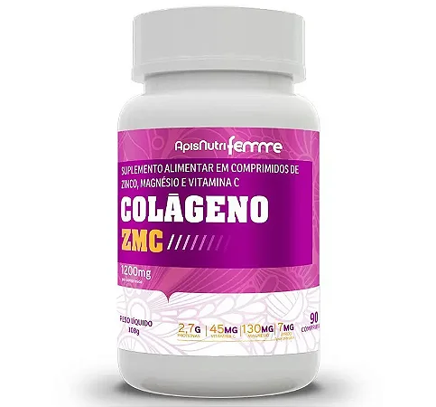 COLAGENO ZMC 90 COMP 1200MG APISNUTRI