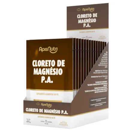 DISPLAY DE CLORETO DE MAGNESIO 15X33G APISNUTRI