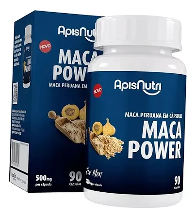 MACA POWER HOMEM 500MG 90 CPS APISNUTRI