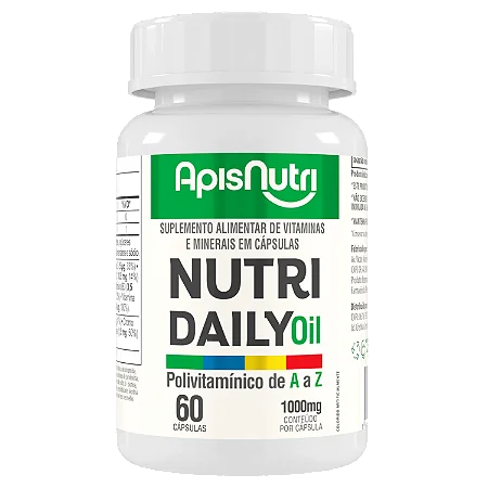 NUTRI DAILY POLIVITAMINICO A-Z 610MG 60 CPS APISNUTRI