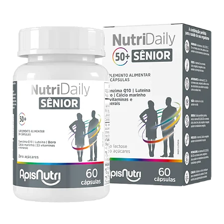 NUTRI DAILY POLIVITAMINICO SENIOR 610MG 60 CPS APISNUTRI