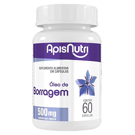 OLEO DE BORRAGEM 500MG 60 CPS APISNUTRI