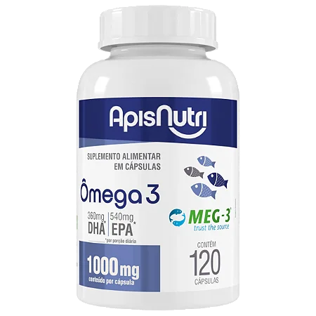 OLEO DE PEIXE (OMEGA 3) 1G 120 CPS APISNUTRI