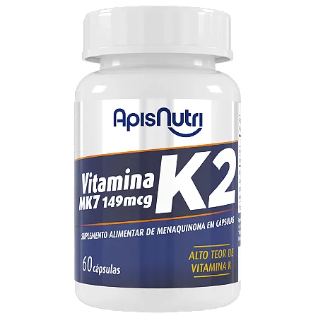 SUPL. DE VITAMINA K2 300MG 60 CAPS APISNUTRI