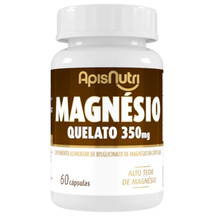 SUPL. MINERAL DE MAGNESIO QUELATO 550MG 60 CPS APISNUTRI