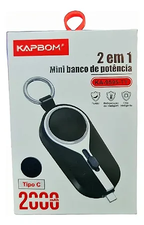 Carregador Portátil Power Bank Lightning iPhone Ka-9595-5g